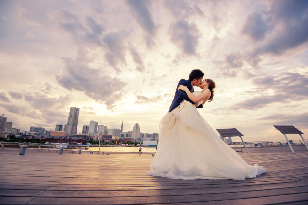 あなたをより一層輝かせる街　横浜前撮り　【結婚式　写真　フォト　撮影】