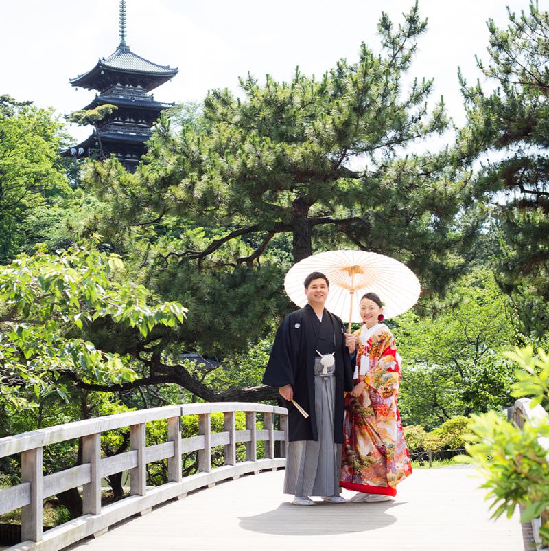 【前撮り】神奈川県　和装フォトプラン　【三渓園】　【結婚式　写真　フォト　撮影】