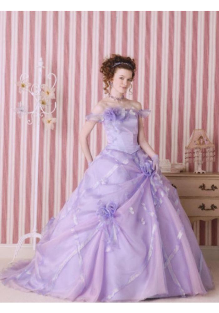 ウェディングドレスカラードレス・薄紫????ラベンダーパープル