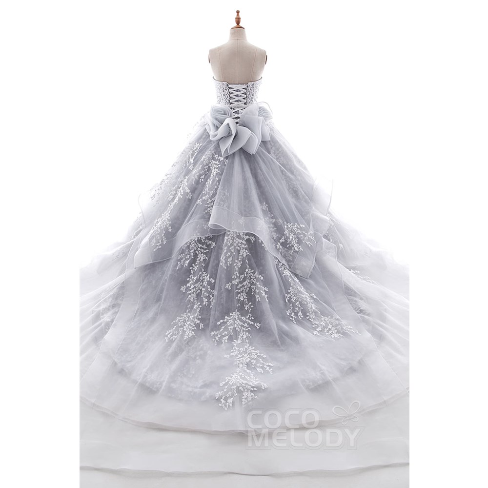 LD5054　スウィスチュール　ハートネック　ウェディングドレス 【ウェディングドレス　オーダーメイド】