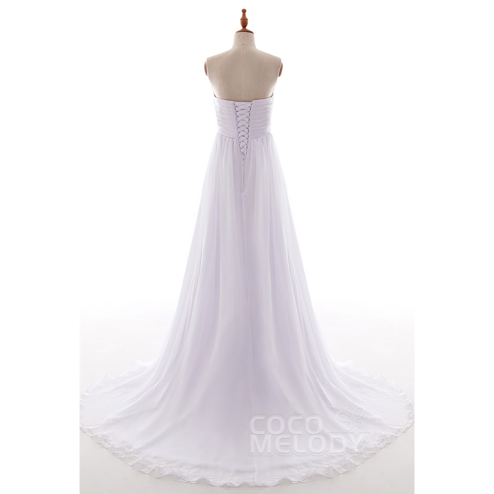 PR1436　シフォン　ハートネック　ウェディングドレス 【ウェディングドレス　オーダーメイド】