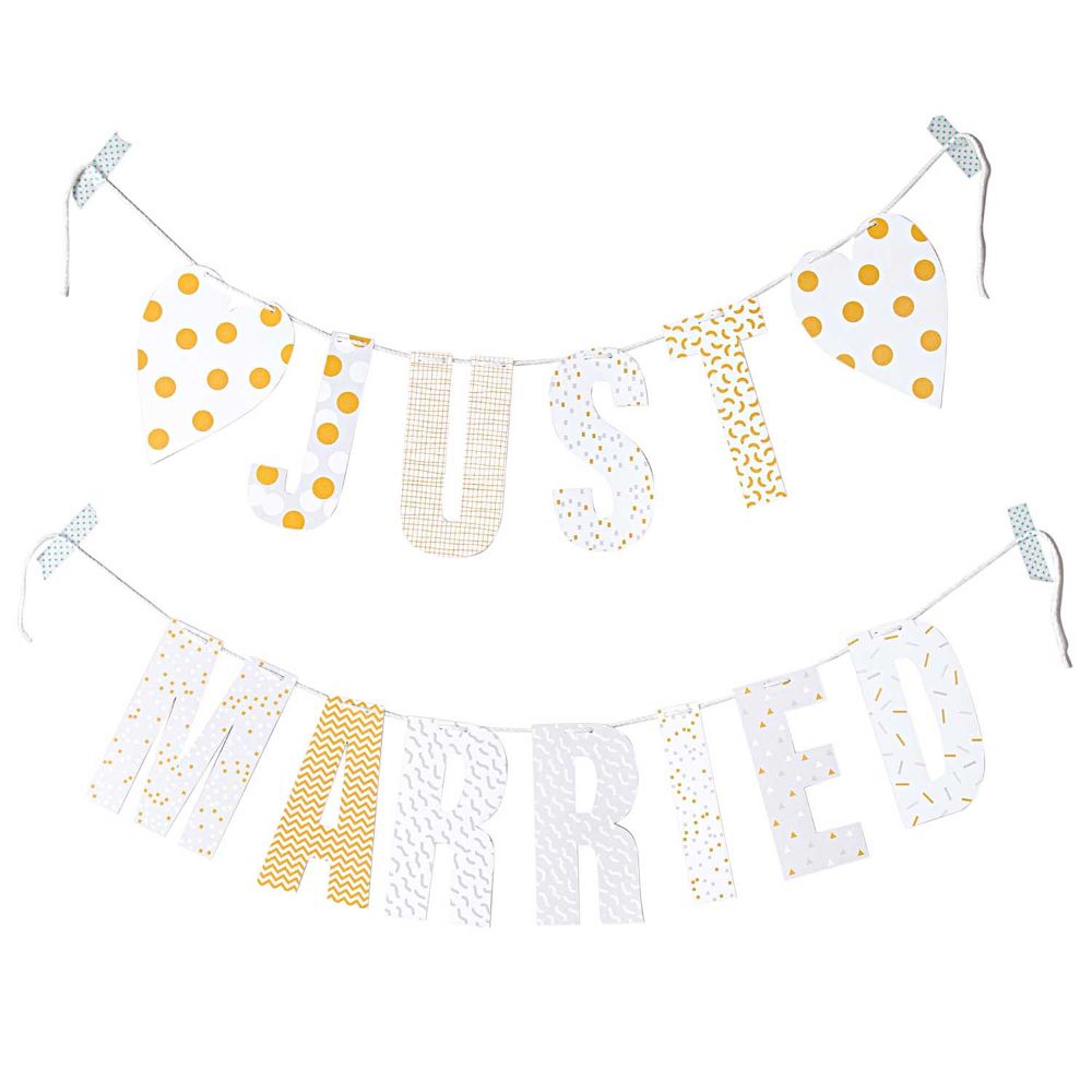 GARLAND JUST MARRIED　【結婚式　その他ウェルカムグッズ】