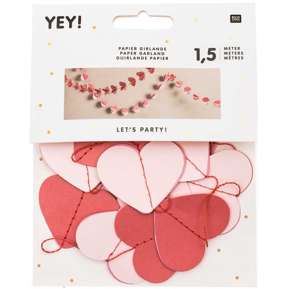 PAPER GARLAND, HEARTS　【結婚式　その他ウェルカムグッズ】