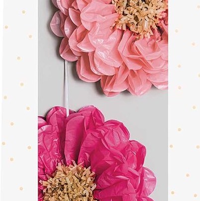 TISSUE PAPER FLOWERS, PINK MIX　【結婚式　その他ウェルカムグッズ】