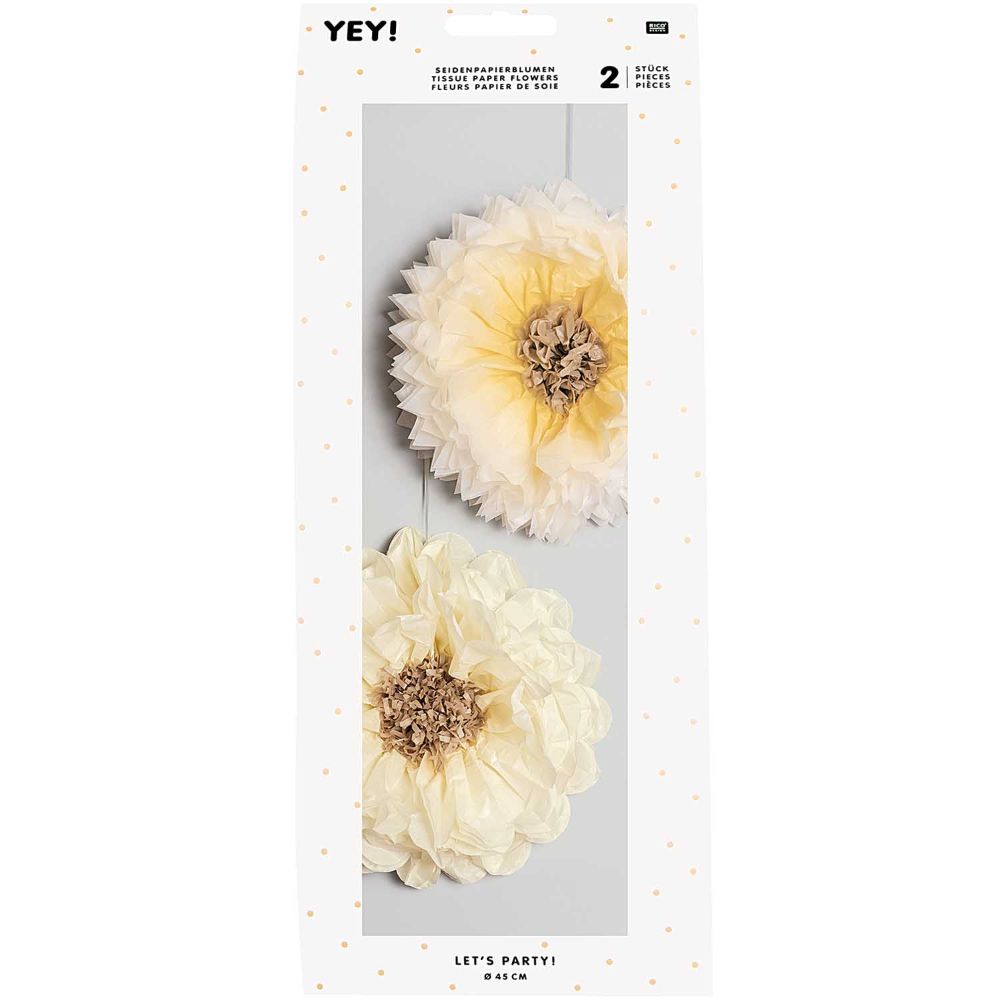 TISSUE PAPER FLOWER,YELLOW MIX　【結婚式　その他ウェルカムグッズ】