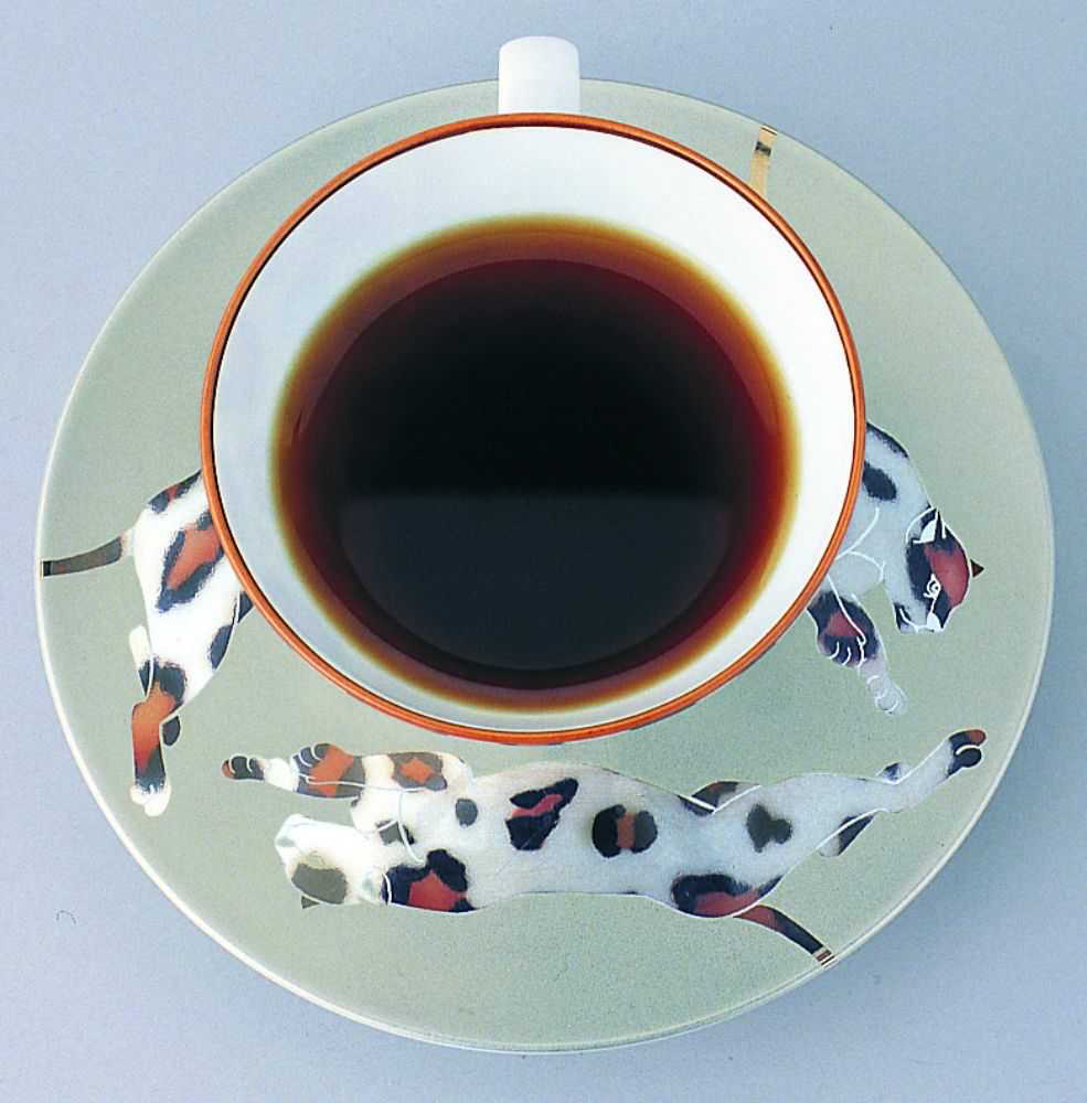 (レオパード)コーヒーカップ&ソーサー　【結婚式　ギフト　引き出物　食器類】