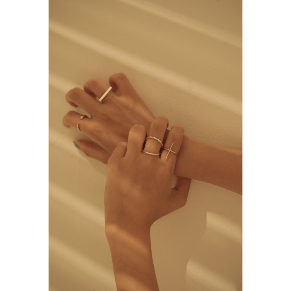 Cross Bar Ring　【結婚式　指輪　ファッションリング】