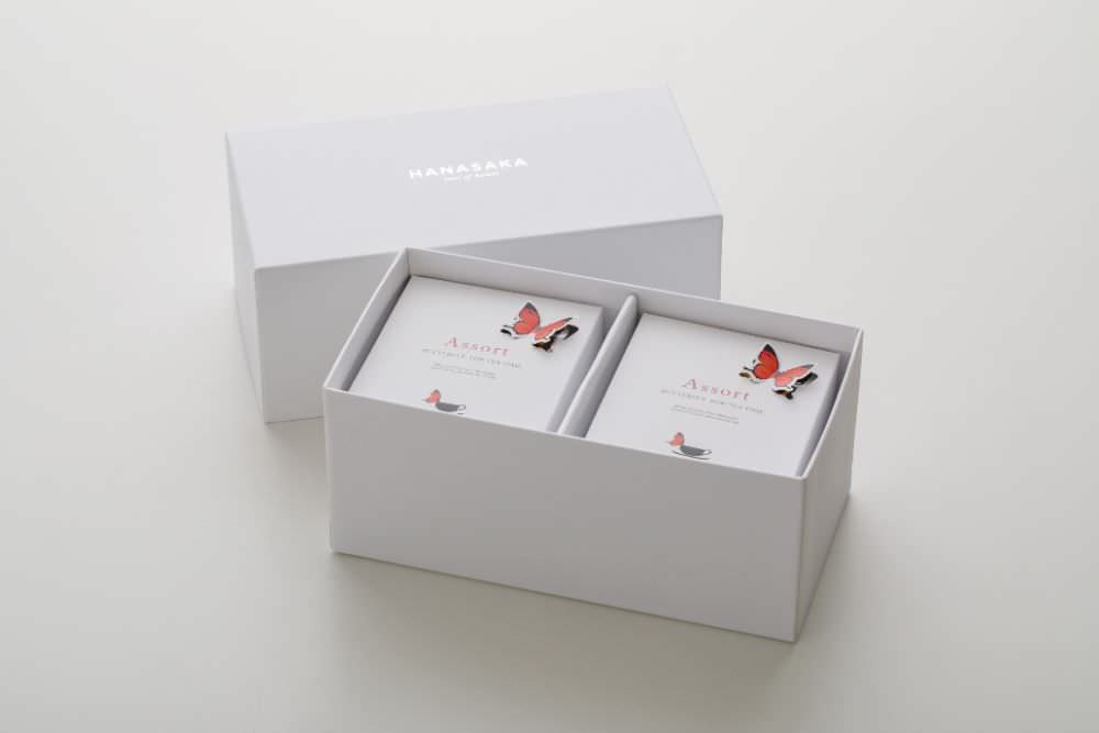 BUTTERFLY TEA  gift box / バタフライティー ギフトボックス　2箱セット　【結婚式　ギフト　縁起物　紅茶】